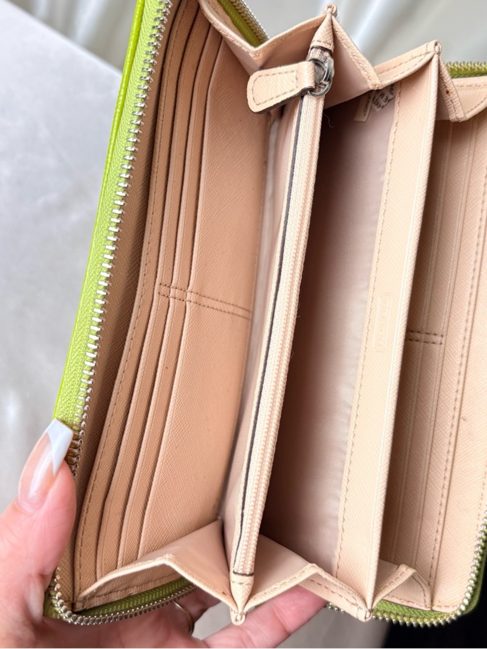 Coach Zip Around Accordion Wallet - Picture 6 of 8